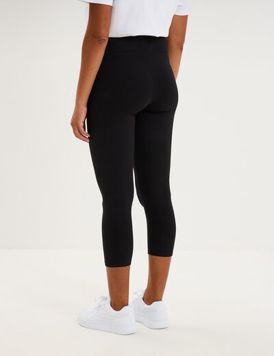 Legging 7/8&egrave;me grossesse noir femme maternit&eacute;