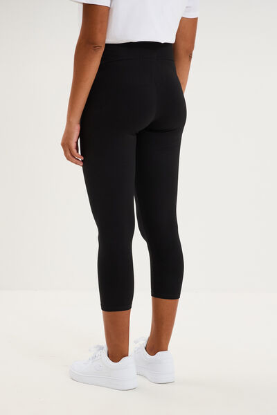 Legging 7/8&egrave;me grossesse noir femme maternit&eacute;