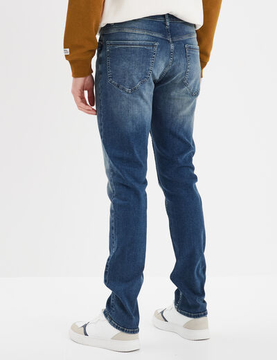 Jeans slim 5 poches denim dirty homme