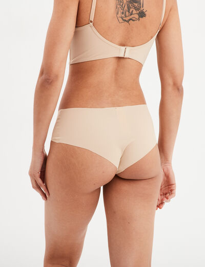 Shorty sans couture beige femme