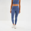 Legging de sport taille haute bleu fonc&eacute; femme