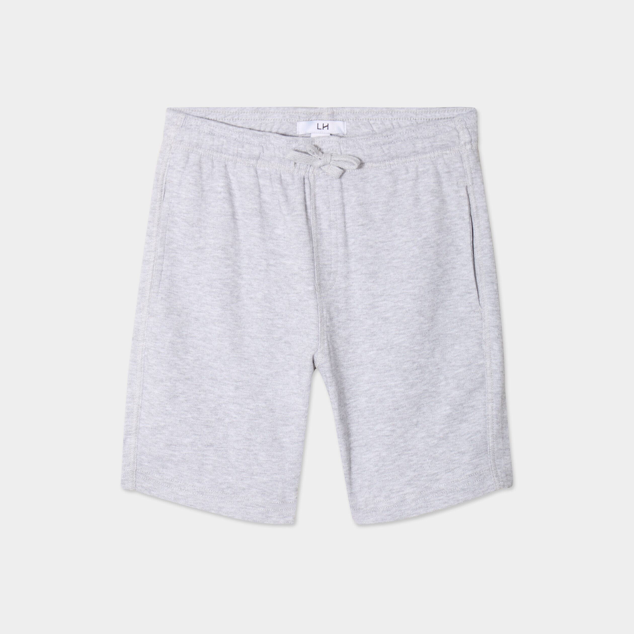 Short jogging droit taille élastiquée gris garçon LH