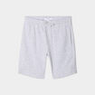 Short jogging droit taille élastiquée gris garçon