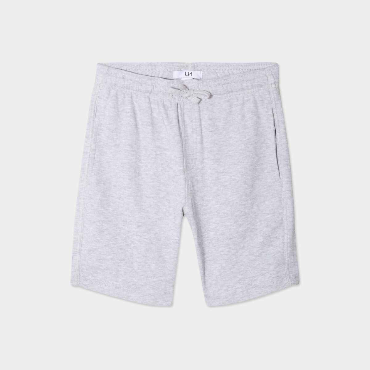 Short jogging droit taille élastiquée gris garçon