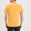 T-shirt en coton manches courtes jaune moutarde homme