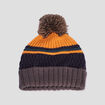 Bonnet &agrave; pompon multicolore gar&ccedil;on
