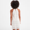 Robe dentelle encolure américaine Creeks blanc femme