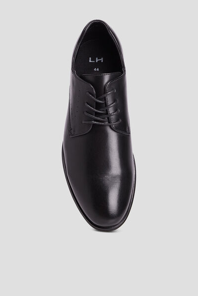 Derbies lacées noir homme
