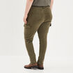 Pantalon skinny taille haute Modavista vert kaki femme grande taille