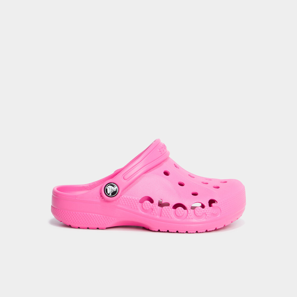 Sabots de plage Crocs rose fluo fille