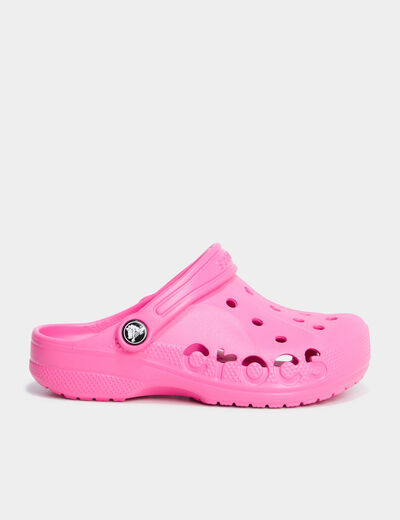 Sabots de plage Crocs rose fluo fille