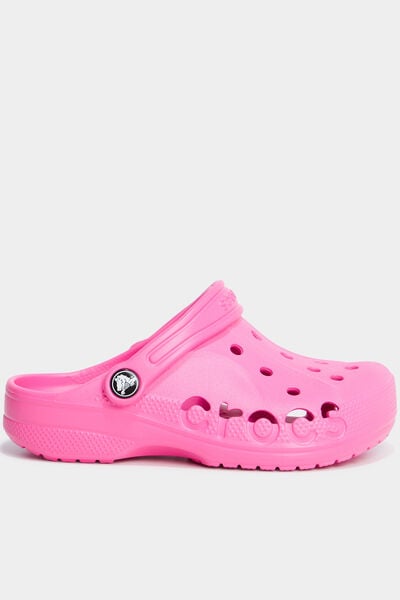 Sabots de plage Crocs rose fluo fille