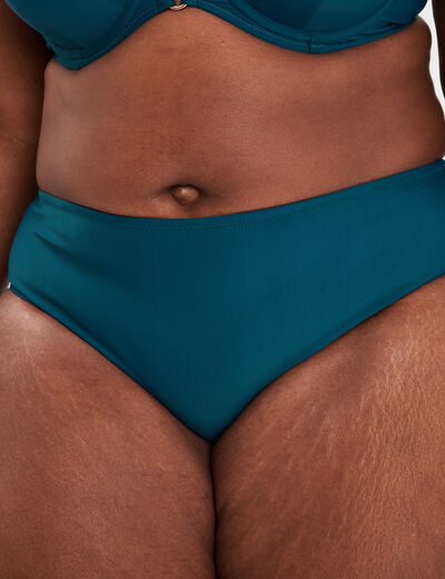 Bas de maillot de bain bleu canard femme grande taille