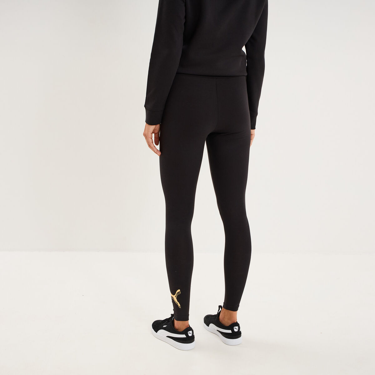 Legging stretch coton majoritaire Puma noir femme
