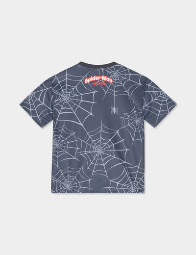 T-shirt manches courtes Spider-Man noir garçon