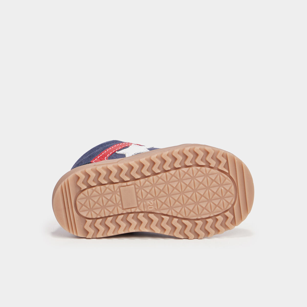 Baskets montantes zipp&eacute;es en cuir Creeks bleu marine b&eacute;b&eacute; gar&ccedil;on