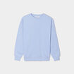 Sweat molleton avec col rond bleu clair femme