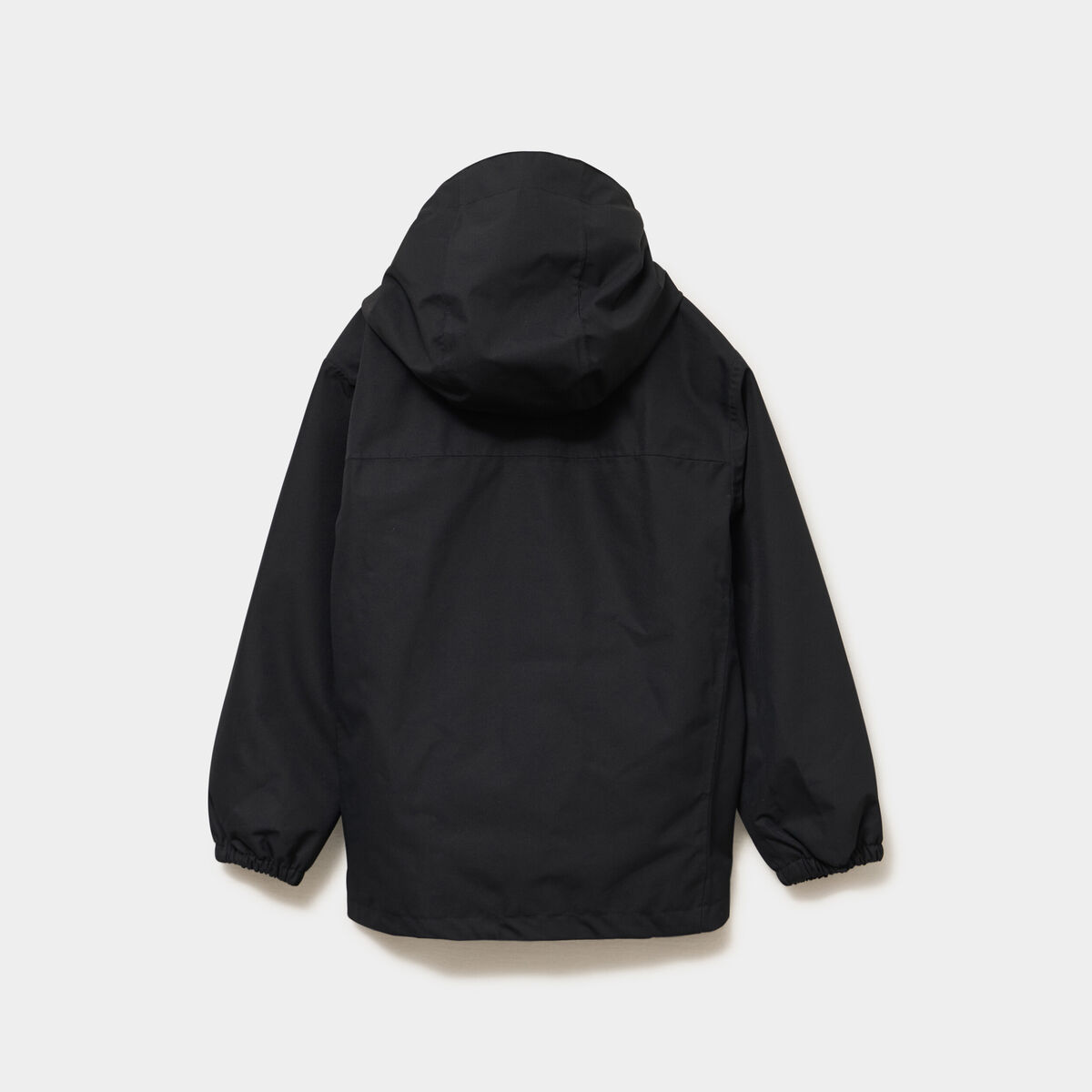 Parka 3-en-1 &agrave; capuche imperm&eacute;able noir fille