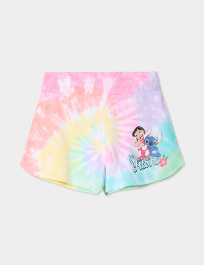 Short droit coton Lilo et Stitch multicolore fille