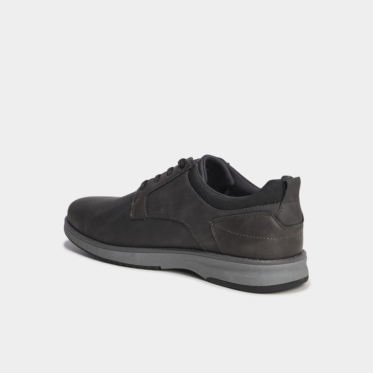Derbies &agrave; lacets effet similicuir gris homme