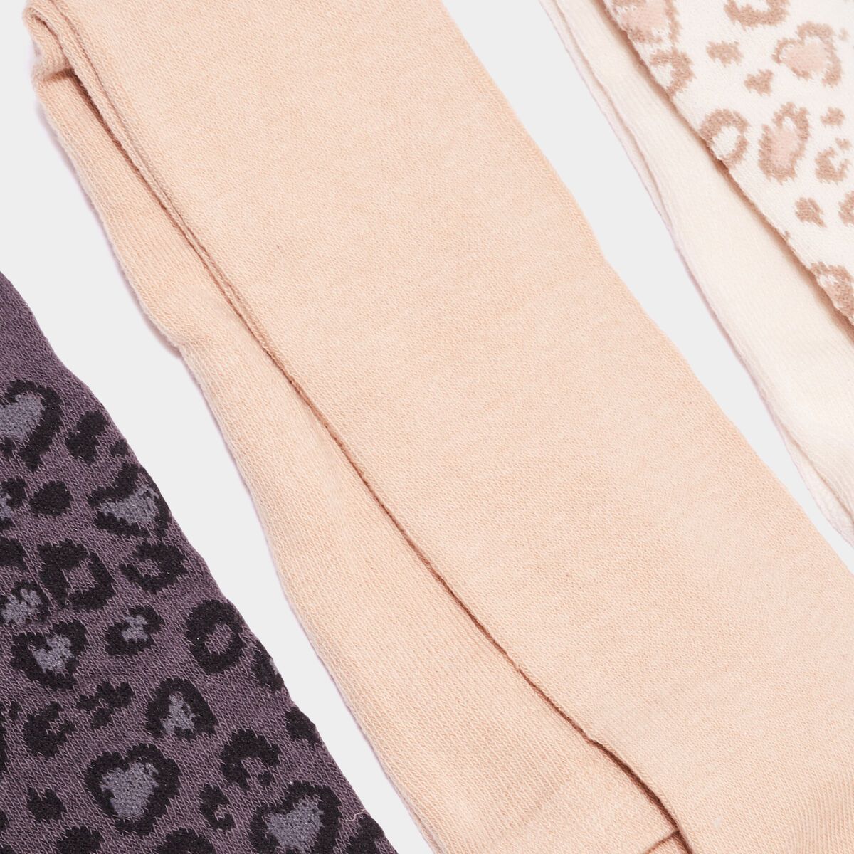 Lot 3 collants opaques coton sable fille