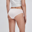 Culotte en coton avec dentelle rose poudrée femme