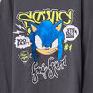 T-shirt manches longues coton Sonic gris foncé garçon