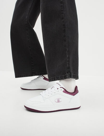 Tennis basses à lacets Champion Rebound bordeaux femme
