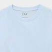 T-shirt manches courtes coton bleu ciel fille