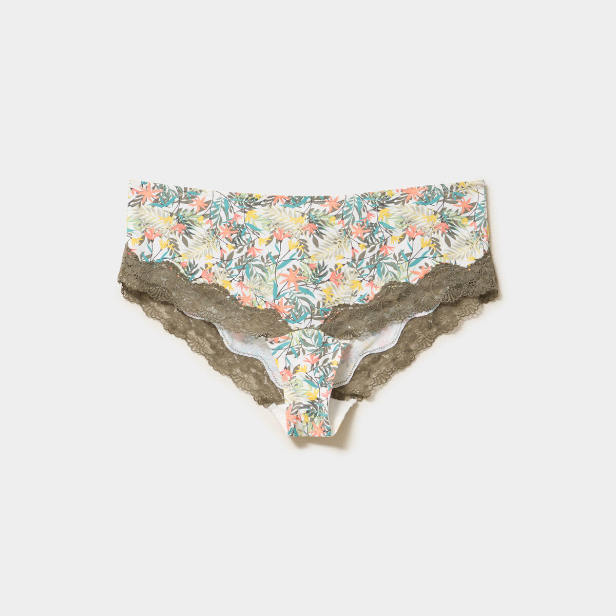 Shorty microfibre blanc femme grande taille