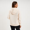 Sweat hoodie molleton &agrave; capuche sable femme