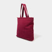 Sac tote bag zipp&eacute; effet velours bordeaux femme