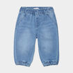 Jeans jogger bas &eacute;lastiqu&eacute; coton denim bleach b&eacute;b&eacute; gar&ccedil;on