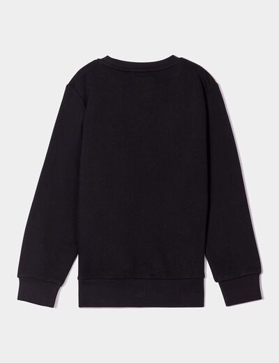 Sweat d'Halloween avec masque noir garçon