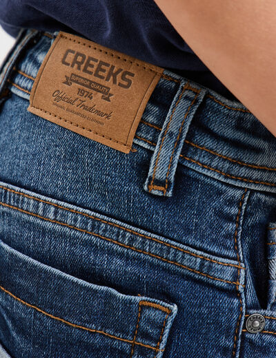 Bermuda regular en jean Creeks denim stone garçon