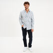 Chemise ajust&eacute;e manches longues blanc homme