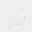 Pull côtelé col montant Creeks blanc femme