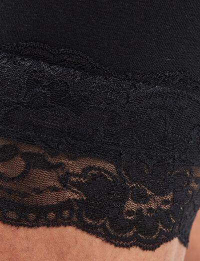 Legging corsaire à dentelle noir femme