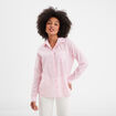 Chemise manches ajustables 1 poche coton blanc femme