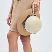 Chapeau en paille beige femme