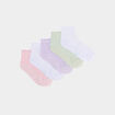 Lot 5 paires socquettes multicolore fille