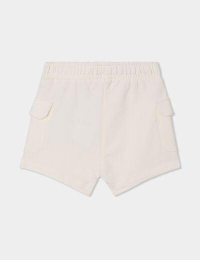 Short avec poches côtés ecru bébé garçon