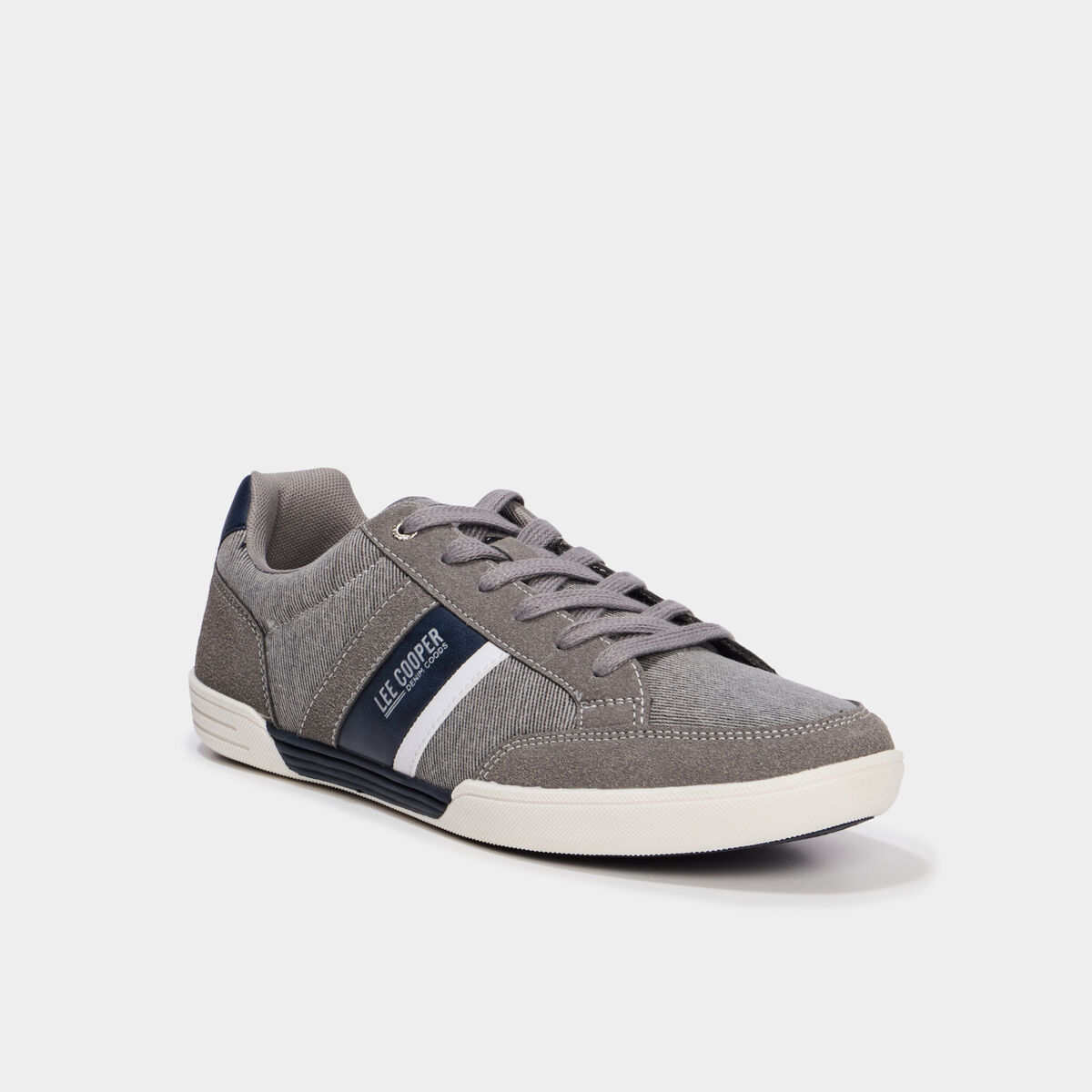 Tennis basses en toile Lee Cooper gris homme
