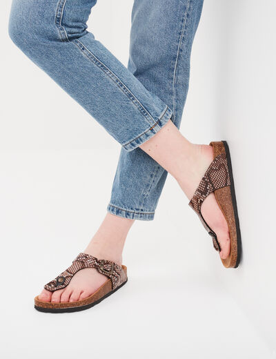 Mules multicolore femme