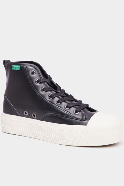 Baskets montantes Kickers Reallife noir femme