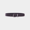 Ceinture boucle carr&eacute;e noir gar&ccedil;on