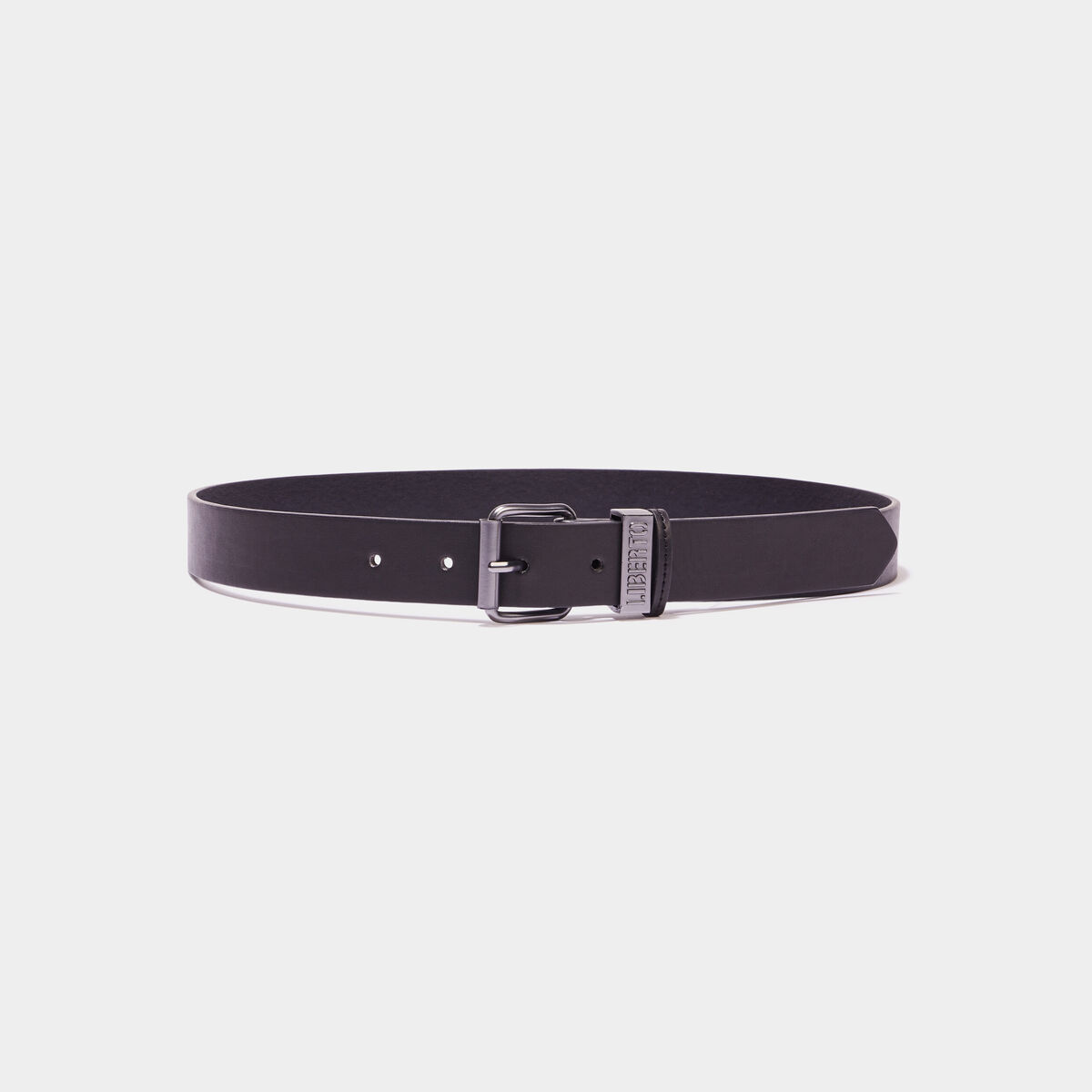 Ceinture boucle carr&eacute;e noir gar&ccedil;on