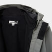 Parka 3-en-1 imperm&eacute;able &agrave; capuche gris gar&ccedil;on