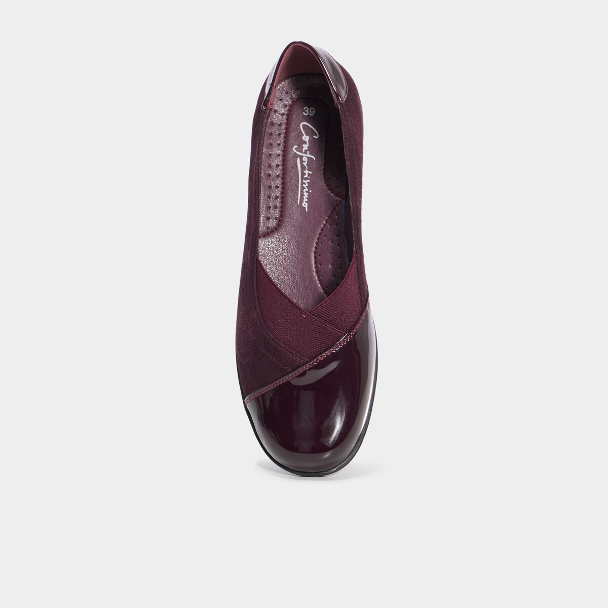 Ballerines bordeaux femme