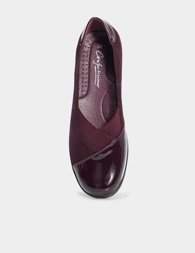 Ballerines bordeaux femme